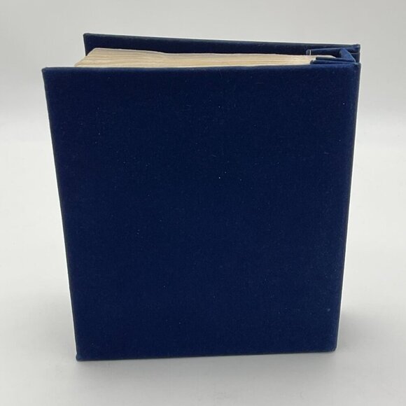 Vintage International Silver Co Photo Album With Silver & Brass Cover And Blue V - Picture 3 of 5
